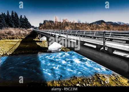 Back Country Road Neuseeland Stockfoto