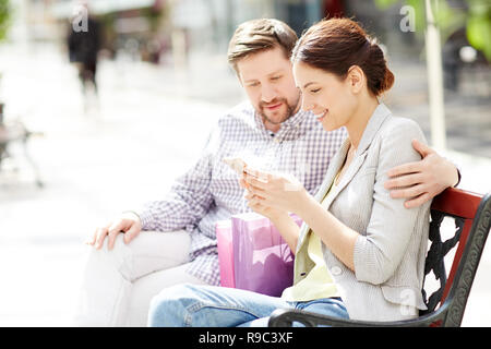 Shopping in der mall Stockfoto