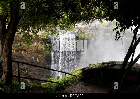 Top der Murchison Falls (Kabalega Falls) in Uganda, Afrika Stockfoto