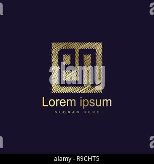 Initial BN Logo Vorlage Vektor Design Stock Vektor