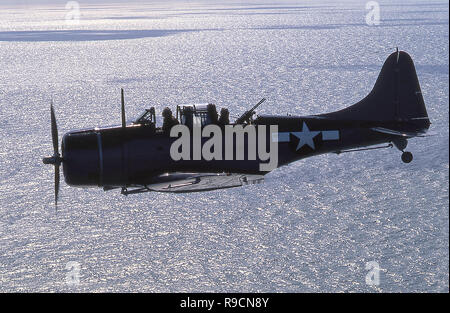 WWII Douglas SBD Dauntless Dive Bomber Stockfoto