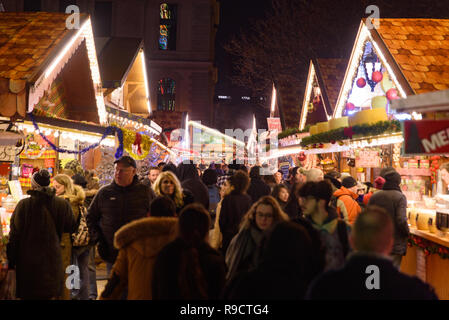 2018 Weihnachtsmarkt im Jardin des Tuileries, Paris, Frankreich Stockfoto