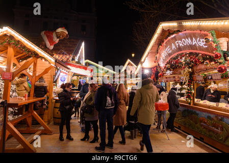 2018 Weihnachtsmarkt im Jardin des Tuileries, Paris, Frankreich Stockfoto