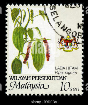 Briefmarke aus Malaysia Wilayah My Serie in 2002. Stockfoto