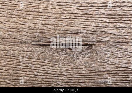 In der Nähe von alten Risse im Holz, Eiche für Hintergrund Moor. Stockfoto