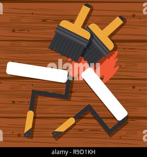 Construction Tools cartoons Stock Vektor