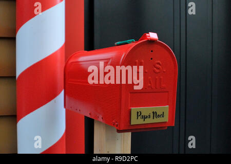 Tha Mailbox der Startseite von Papa Noël. Madrid, Spanien Stockfoto