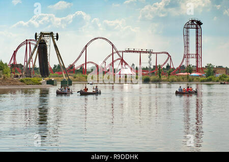 29.06.2010, Leipzig, Sachsen, Deutschland - Belantis Vergnügungspark in Zwenkau bei Leipzig. 0 UX 100727 D 212 CAROEX.JPG - nicht für den Verkauf in G E R M A N Y, A U S Stockfoto