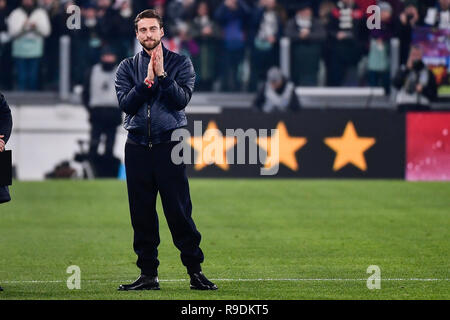 Turin, Italien. 22. Dez 2018. Foto LaPresse - Marco Alpozzi 22 Dicembre 2018 Torino, Italia Sport Calcio FC Juventus vs Roma - Campionato di calcio Serie A TIM 2018/2019 - Allianz Stadion. Nella Foto: Claudio Marchisio Foto LaPresse - Marco Alpozzi Dezember 22, 2018 Turin, Italien Sport Fussball FC Juventus vs Roma - Italienische Fußball-Liga einen TIM 2018/2019 - Allianz Stadion. Im Bild: Claudio Marchisio Credit: LaPresse/Alamy leben Nachrichten Stockfoto