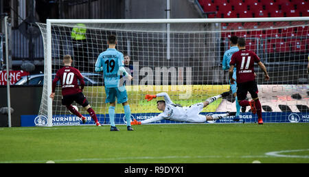 Nürnberg, Deutschland. 22 Dezember 2018. Max Morlock Stadion - 22. Dez 2018 - Fußball, 1.Bundesliga - 1.FC Nürnberg gegen SC Freiburg Foto: Ryan Evans Credit: Ryan Evans/Alamy Live News Stockfoto