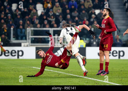 Turin, Italien. 22 Dez, 2018. Fußball, Serie A TIM Meisterschaft 2018-19 Juventus vs Roma 2-0 im Bild: MANDZUKIC Credit: Unabhängige Fotoagentur/Alamy leben Nachrichten Stockfoto