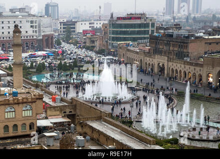 Erbil, Irak. 18 Dez, 2018. Die Altstadt von Erbil mit dem Basar und dem Bakhi Shar Park. Credit: Jens Büttner/dpa-Zentralbild/ZB/dpa/Alamy leben Nachrichten Stockfoto