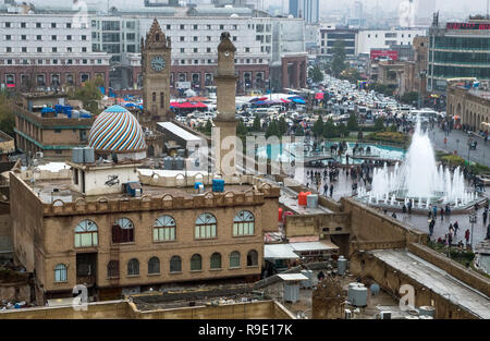 Erbil, Irak. 18 Dez, 2018. Die Altstadt von Erbil mit dem Basar und dem Bakhi Shar Park. Credit: Jens Büttner/dpa-Zentralbild/ZB/dpa/Alamy leben Nachrichten Stockfoto