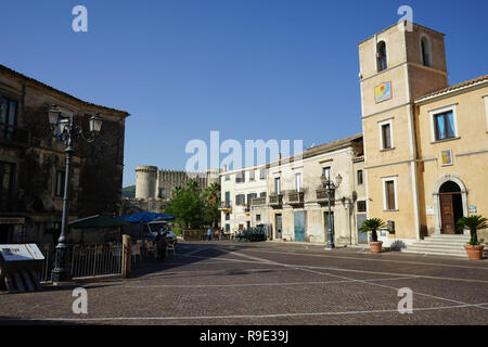 Blick auf Santa Severina in Calabri - Italien Stockfoto