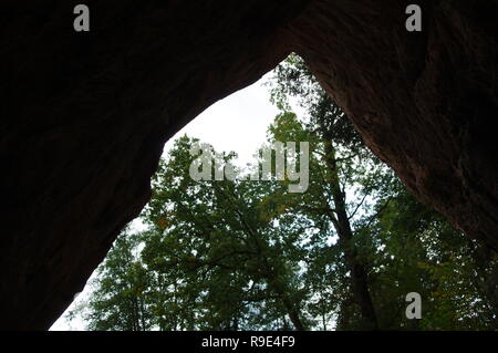 Blick von der Höhle Stockfoto
