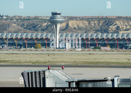 Adolfo Suárez zum internationalen Flughafen Barajas, Madrid, Spanien Stockfoto