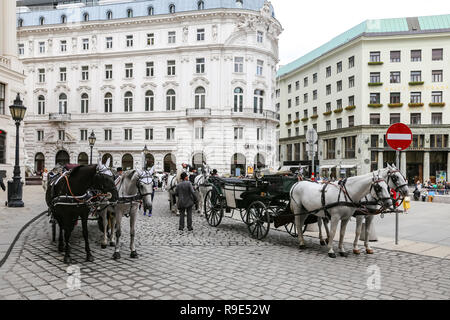 Wien, Österreich - 26 August, 2018: die Menschen in Trainer in der Hofburg Touring Stockfoto