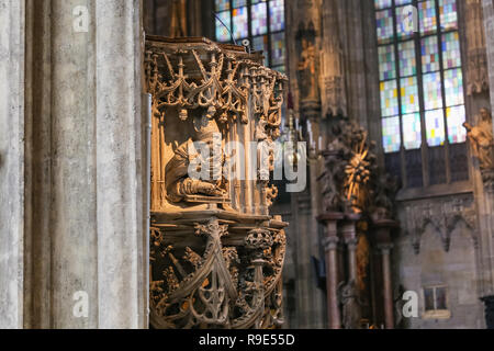 Wien, Österreich - 26 August, 2018: die Innenseite der Stephansdom in Wien, Österreich Stockfoto