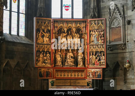 Wien, Österreich - 26 August, 2018: die Innenseite der Stephansdom in Wien, Österreich Stockfoto