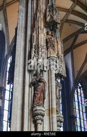 Wien, Österreich - 26 August, 2018: die Innenseite der Stephansdom in Wien, Österreich Stockfoto