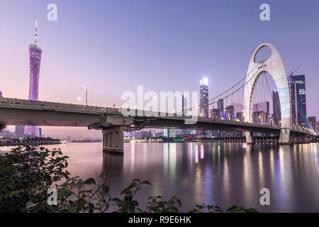 Städtische Landschaft von Guangzhou, China Stockfoto