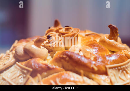 Traditionelle serbische religiöse Feier Tag Kuchen Stockfoto