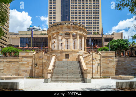ANZAC Square und Central Railway Station, Brisbane. Stockfoto