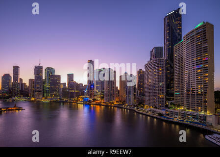 Skyline von Brisbane, der Hauptstadt von Queensland, Australien Stockfoto