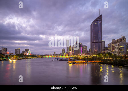 Skyline von Brisbane, der Hauptstadt von Queensland, Australien Stockfoto