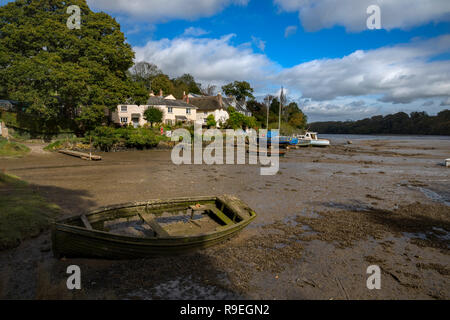 St Clement; Tresillian Fluss; Truro, Cornwall, UK Stockfoto