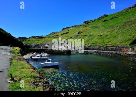 Boscastle Harbour, Cornwall, England, Großbritannien Stockfoto