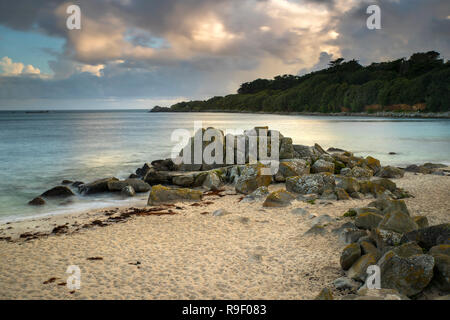 Porthcressa Strand; St Mary's; Scilly-Inseln, Großbritannien Stockfoto
