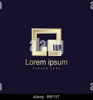 Initial CZ Logo Vorlage Vektor Design Stock Vektor