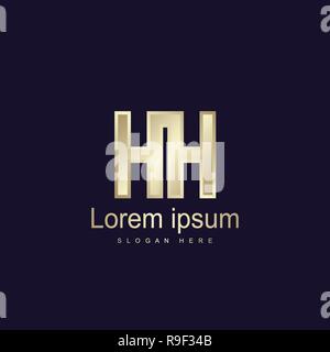 Initial HH Logo Vorlage Vektor Design Stock Vektor