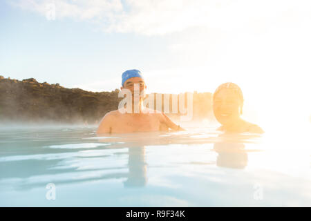 Chinesische Gruppe Touristen besuchen Island Schweden und Norwegen Stockfoto