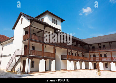 Gebäude in Andricgrad (auch als andric's Town oder Stone Town) zu den berühmten Schriftsteller bekannt, Ivo Andric, Visegrad, Bosnien und Herzegowina Stockfoto