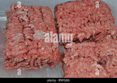 Gefrorenes Hackfleisch Stockfoto