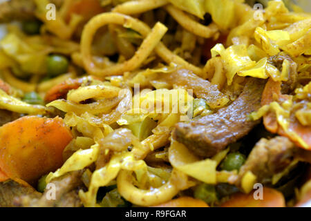 Curry Reste für Mittagessen Stockfoto