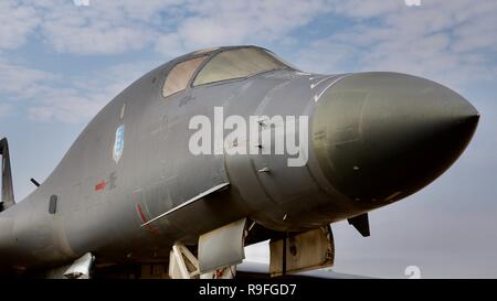 United States Air Force Rockwell B-1 Lancer überschall Bomber auf statischen Anzeige an die 2018 Royal International Air Tattoo Stockfoto