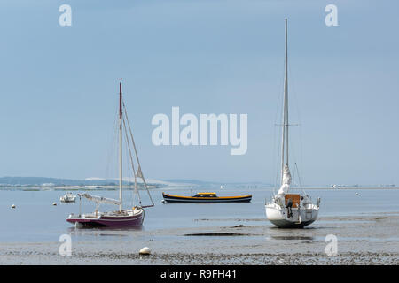 Bucht von Arcachon (Frankreich), Claouey, in der Nähe des Cap Ferret, vor der Düne von Pilat Stockfoto