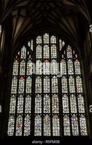 Detail der Kathedrale von Winchester in 23. September 2018, Whinchester, Großbritannien Stockfoto