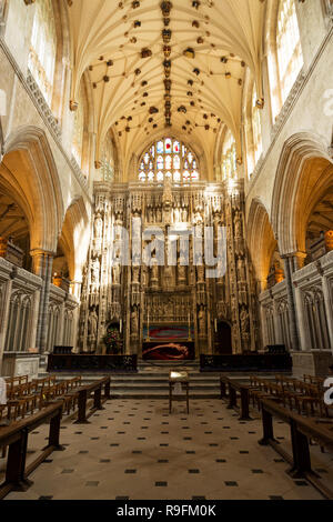 Detail der Kathedrale von Winchester in 23. September 2018, Whinchester, Großbritannien Stockfoto