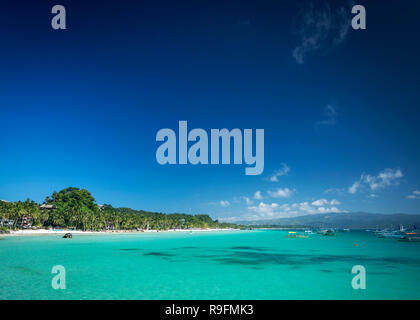 Diniwid Beach Resort Anzeigen in der tropisch-exotischen Paradies Insel Boracay Philippinen Stockfoto