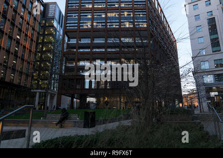 Büros in St. Pancras Platz in der St Pancras Einkaufs- und Büroviertel in N1C, London, UK. Stockfoto