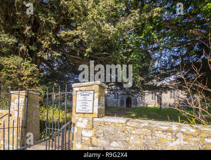 St Michael und alle Engel Kirche, Turm, in der Nähe von Warhead, Dorset, Großbritannien Stockfoto