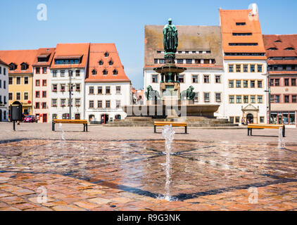 Obere Markt in Freiberg Stockfoto