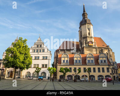 Der Marktplatz von Naumburg Stockfoto