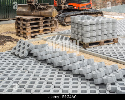 Parkplatz Bau Stockfoto