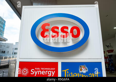ESSO Tankstelle. ESSO ist ein Handelsname für ExxonMobil und seinen verbundenen Unternehmen Stockfoto
