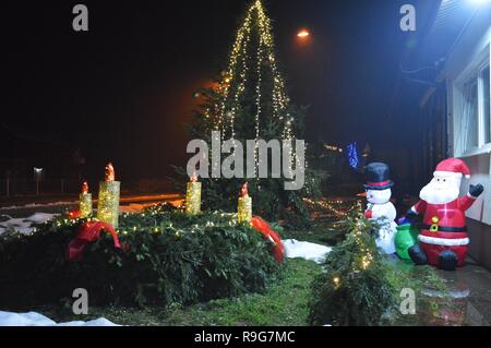 Vier advent Kerzen Stockfoto